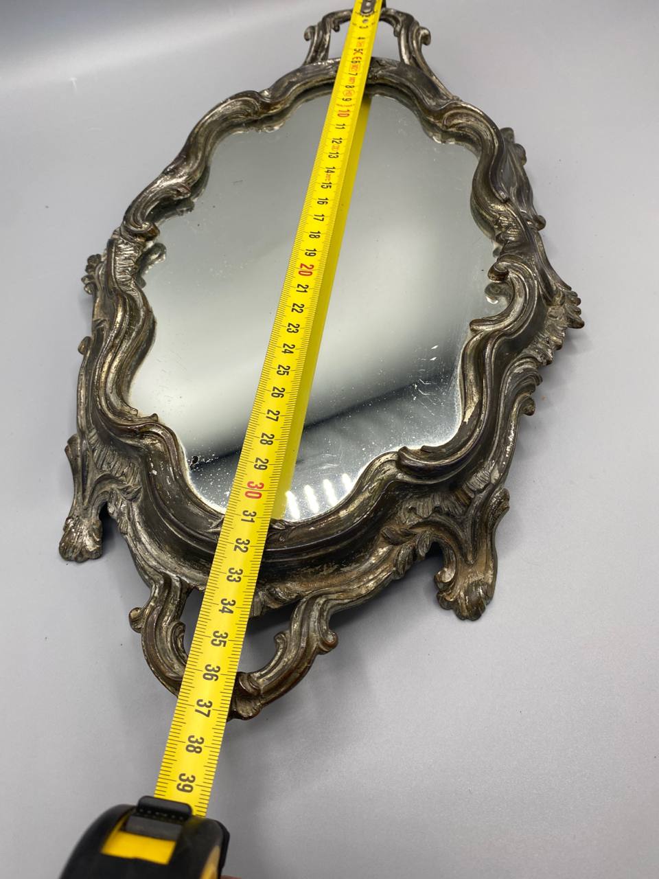 Mesure longueur plateau miroir coiffeuse environ 39 cm