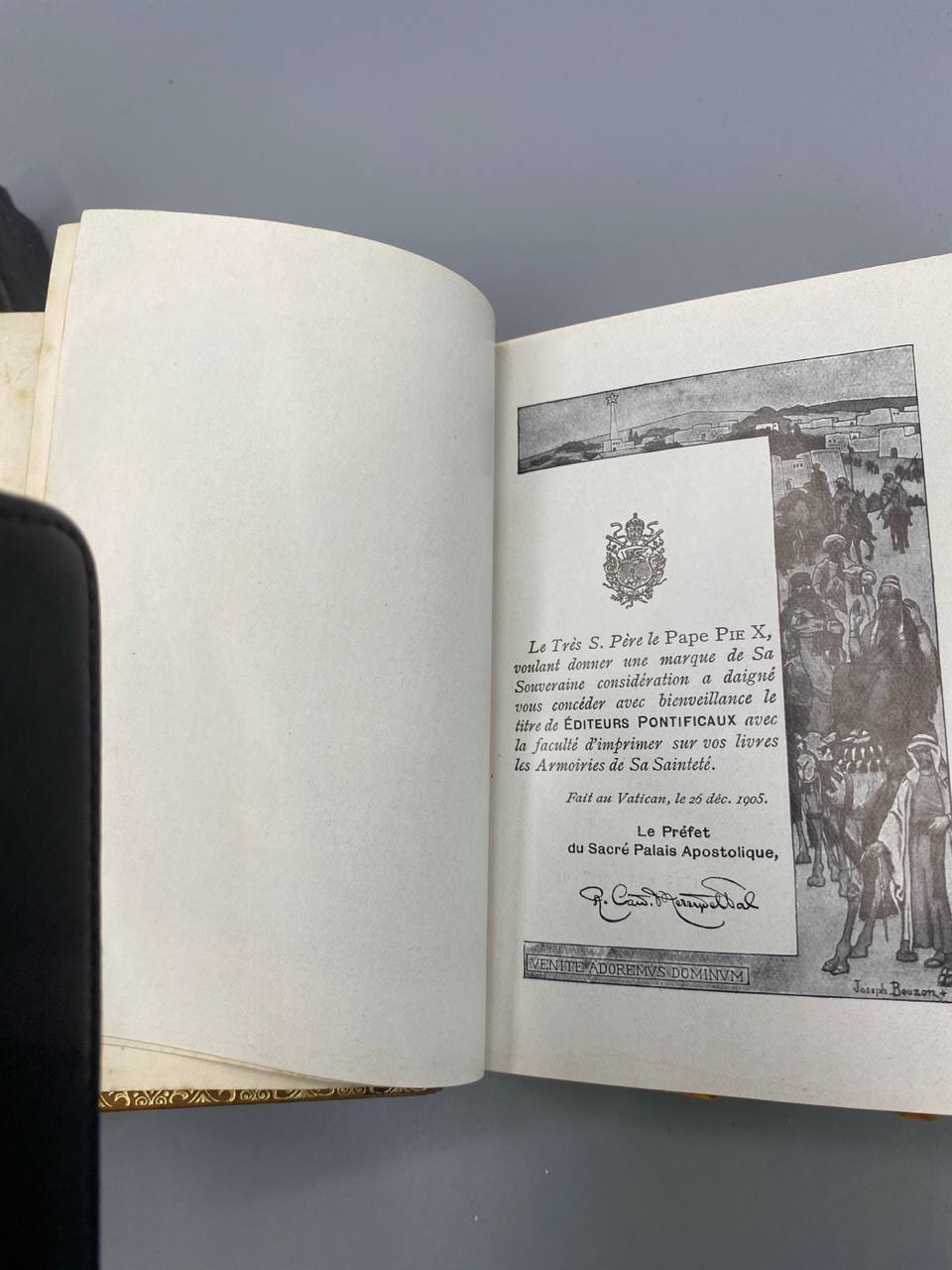 Missel du Saint Tabernacle, brevet éditeurs pontificaux Pape Pie X Vatican 1905