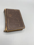 L'Imitation de Jésus-Christ Lamennais Brepols, reliure toile brune gaufrée dorée, plat supérieur