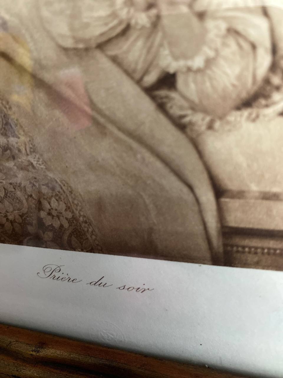 Étiquette d'encadreur P. Fuchs Strasbourg au dos
