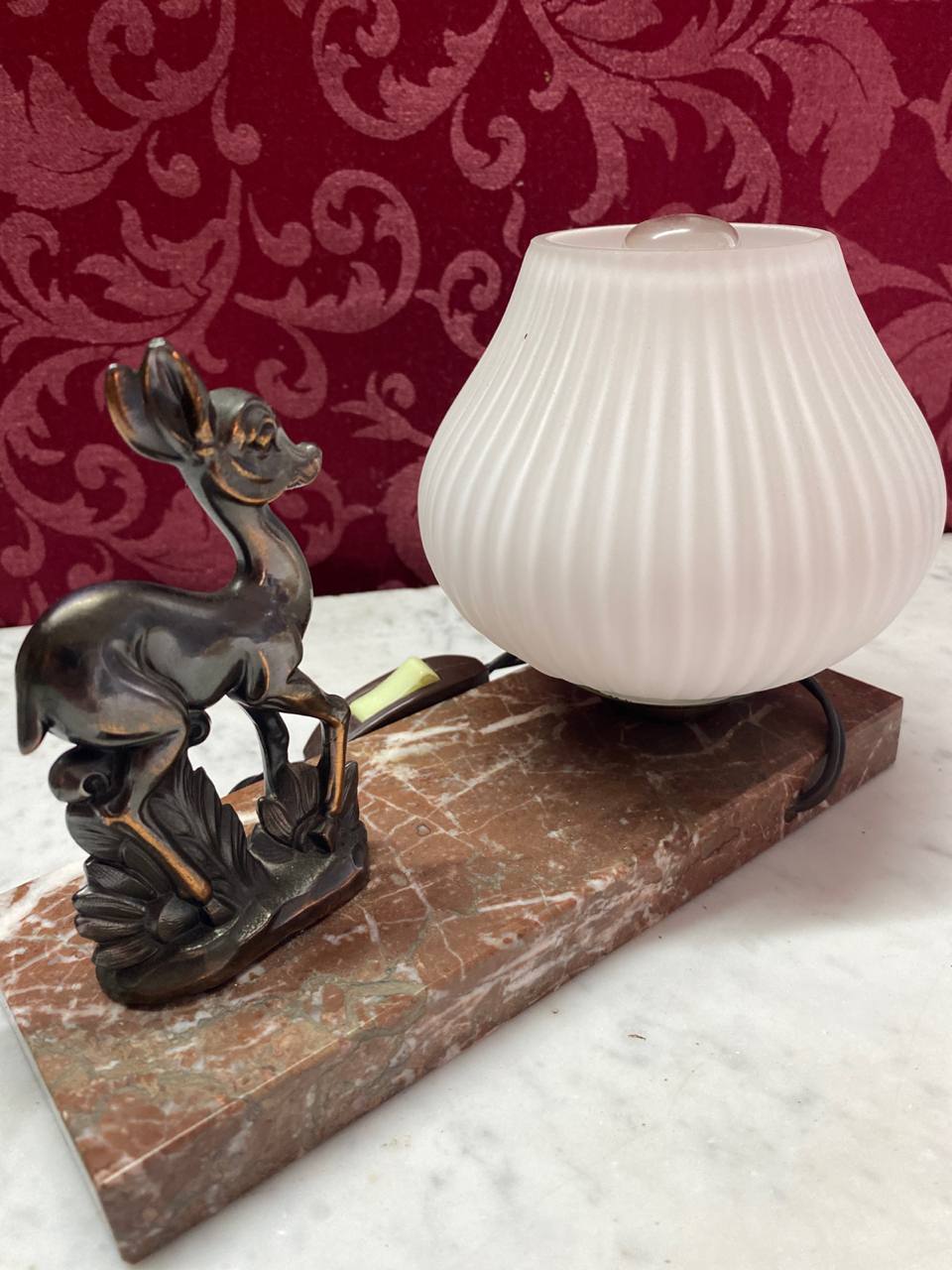 Lampe veilleuse Art déco – vue de côté