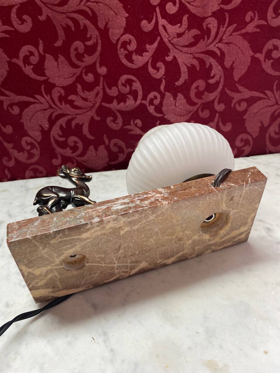 Lampe veilleuse Art déco – vue allumée