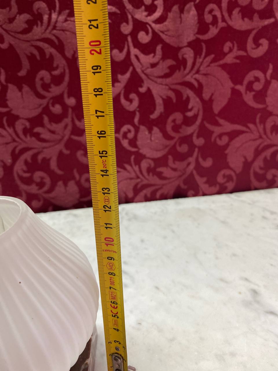 Lampe veilleuse Art déco – vue allumée de face