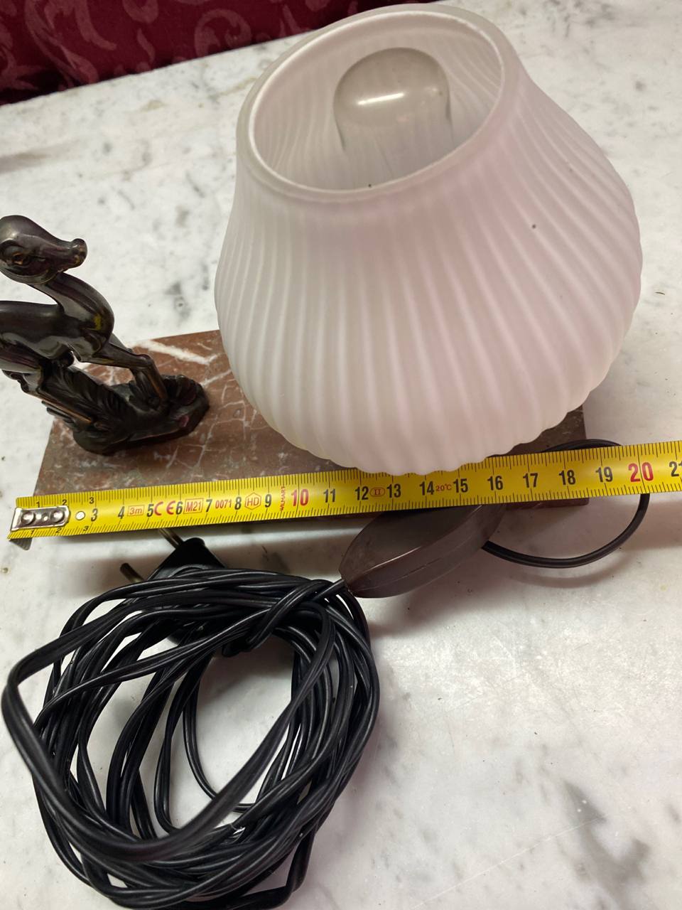 Lampe veilleuse Art déco – dimensions