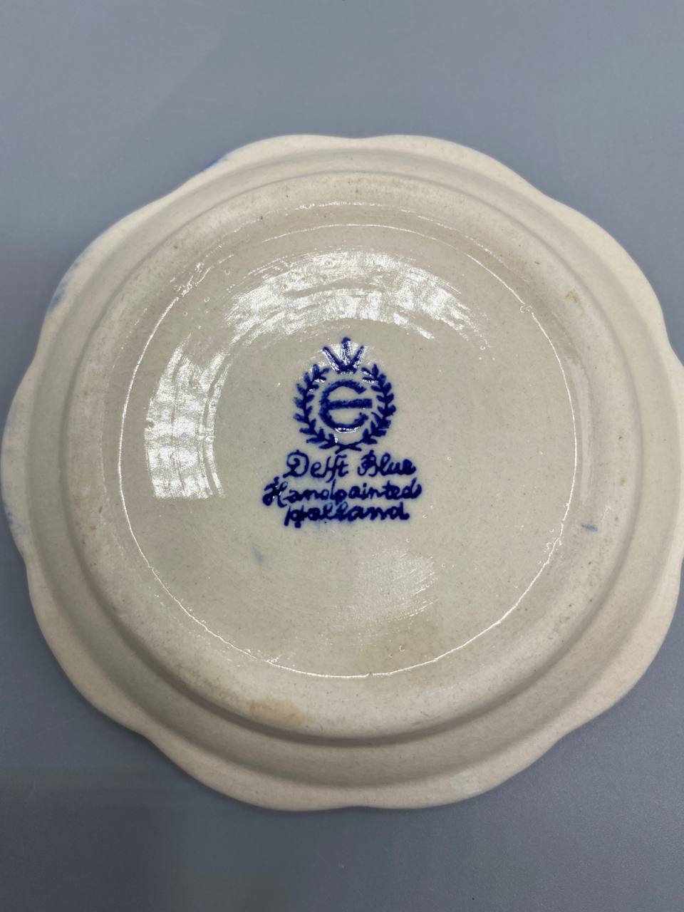 Cendrier Delft Blue, marquage au dos Handpainted Holland