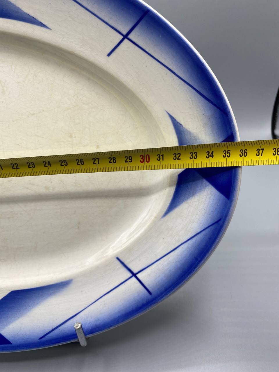 Longueur 38 cm plat ovale Digoin Sarreguemines Artix