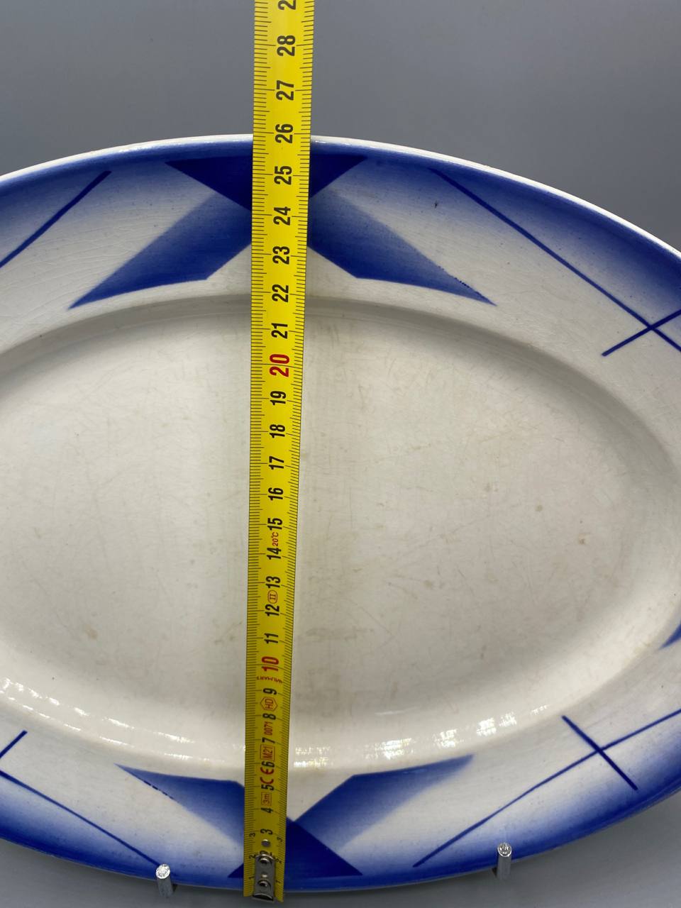 Largeur 27 cm plat ovale Digoin Sarreguemines Artix