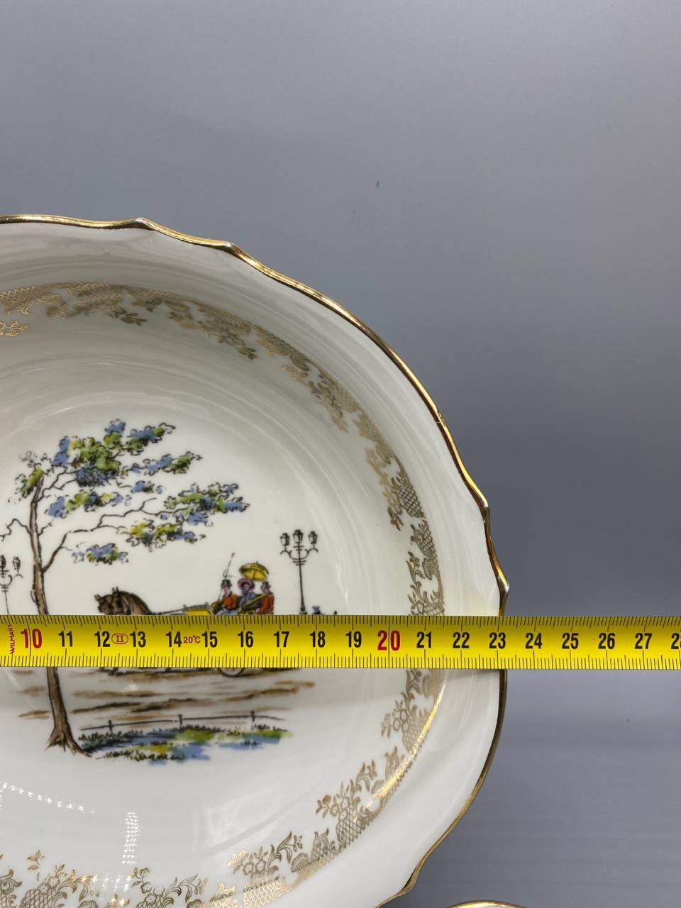 Diamètre 25 cm grand compotier porcelaine CD