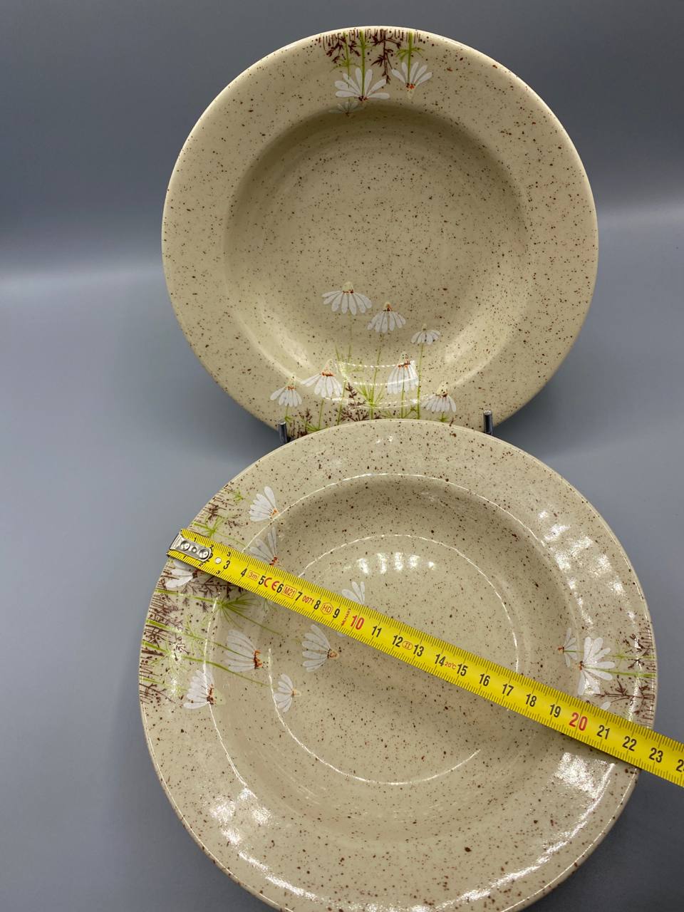 6 assiettes creuses grès Tułowice, diamètre 22 cm