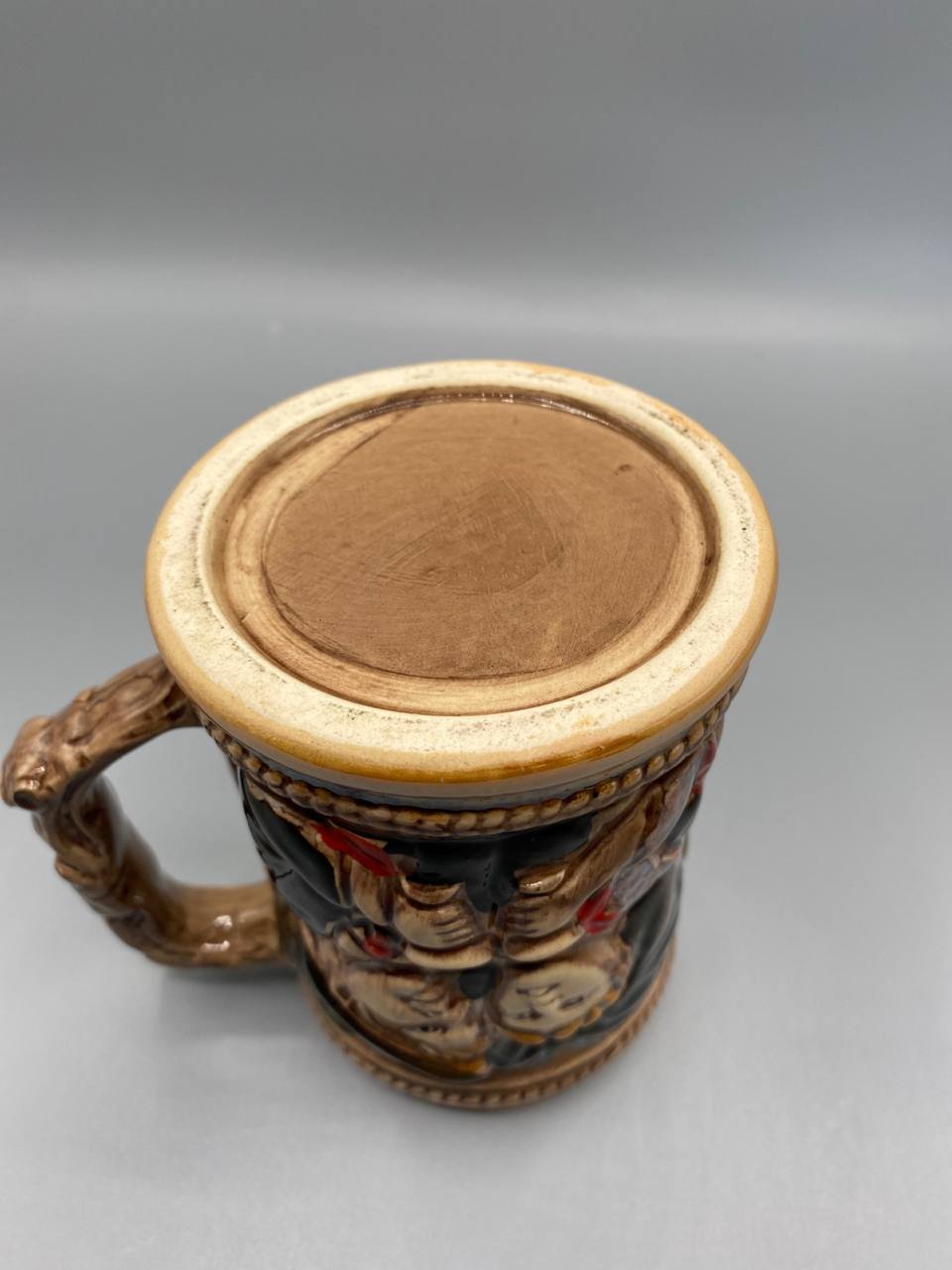 Chope alsacienne grès émaillé – fond non émaillé, grès beige