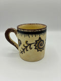 Mug en faïence de Quimper – Décor géométrique et stylise – Signé P. Fouillen