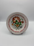 Assiette creuse faïence populaire décor floral peint main