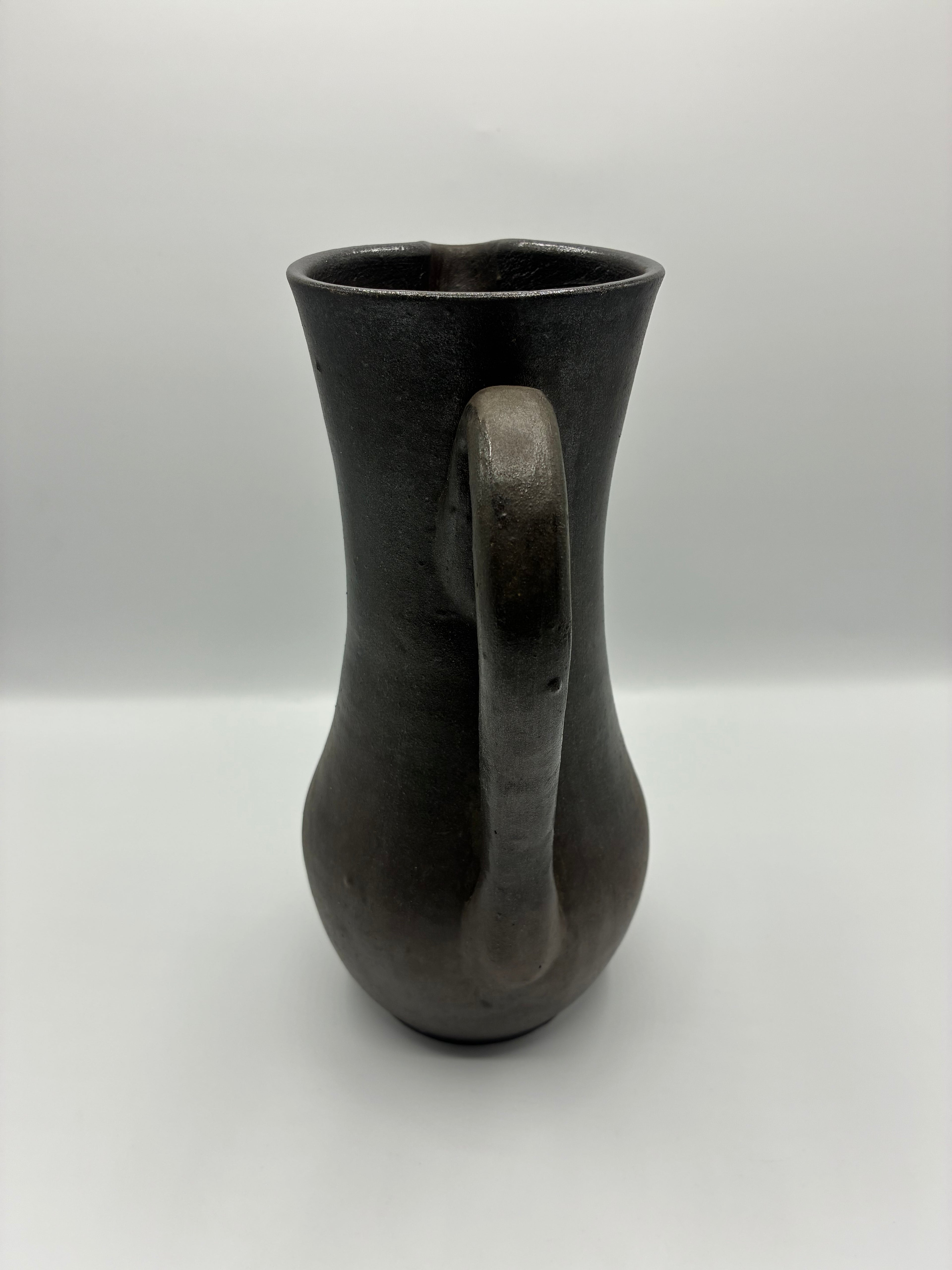 Grand pichet en grès brun – Poterie Dubost Noiron – Bourgogne – Milieu XXe siècle