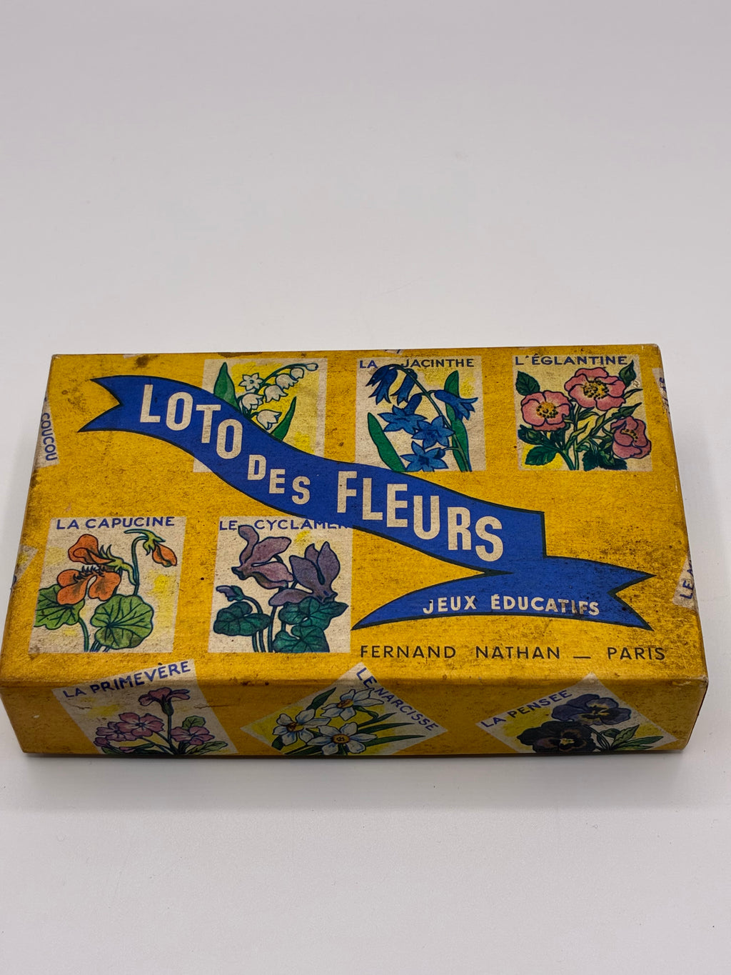 Loto des Fleurs – Jeu éducatif complet Fernand Nathan, Paris – Années 1950