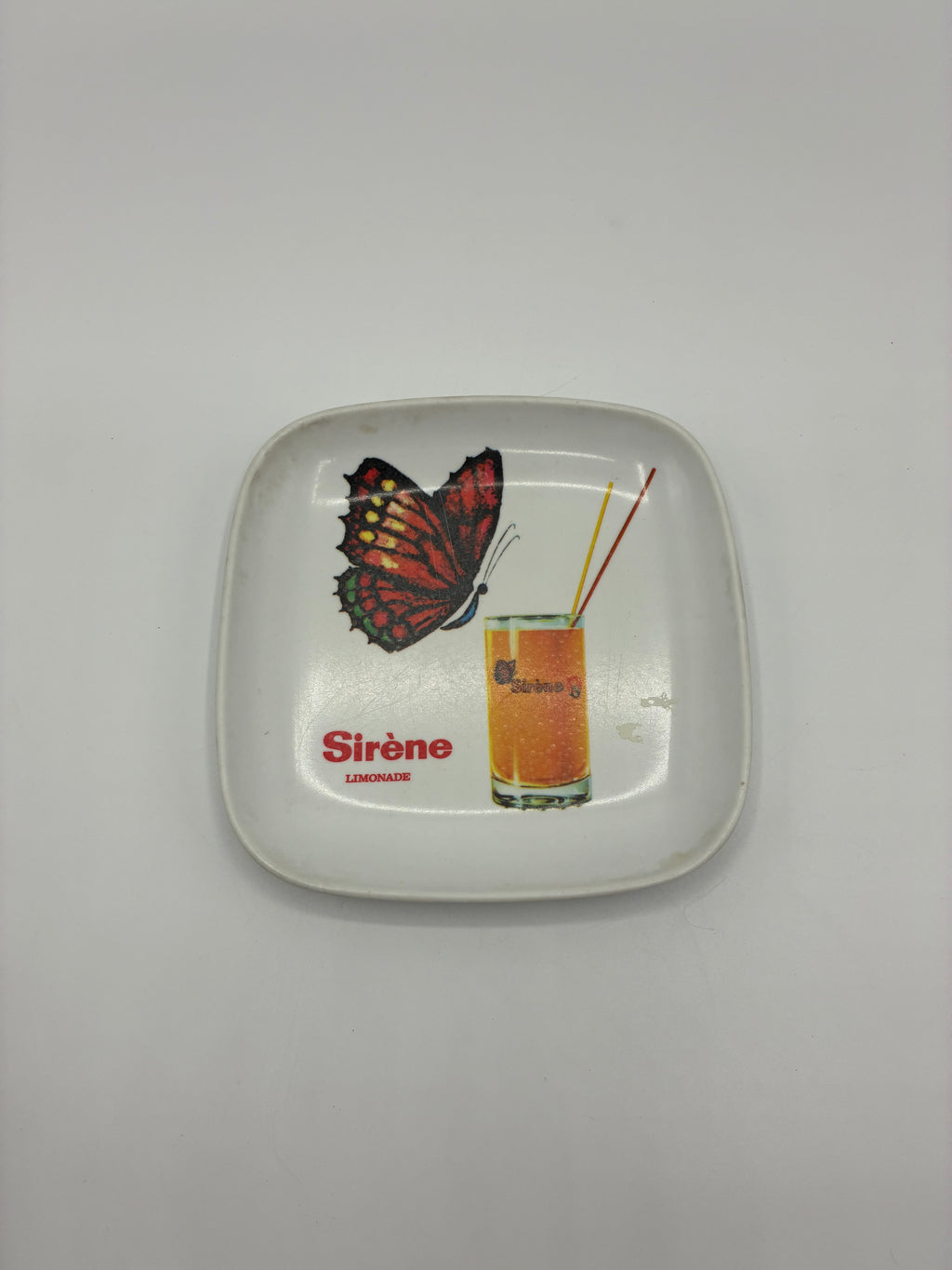 Plateau à monnaie publicitaire Sirène Limonade – Café bistrot belge années 60