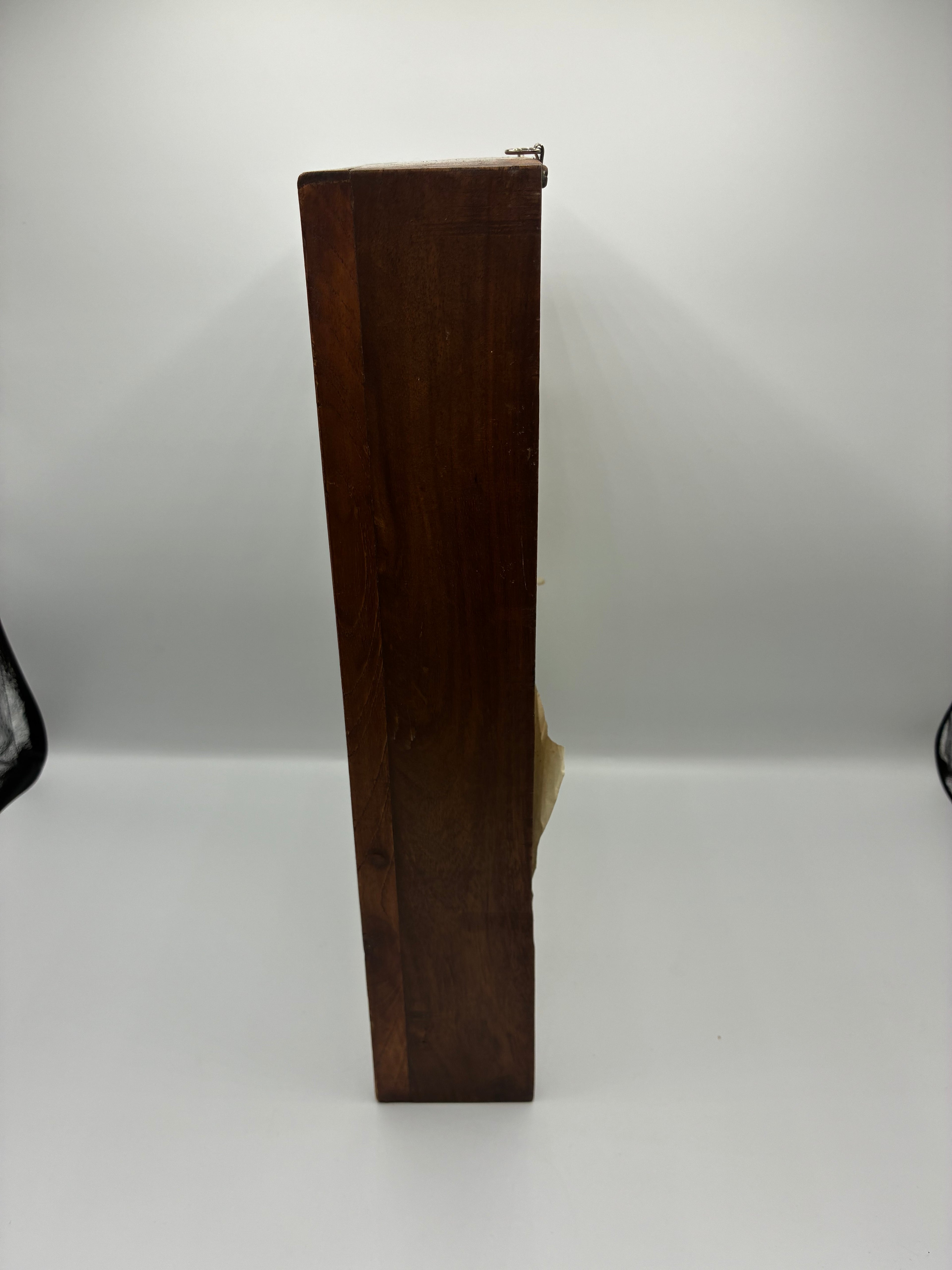 Cadre équestre ancien unique – fer à cheval et étrier avec lettre manuscrite de fiançailles (1930-1950)