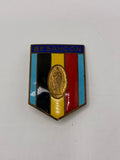 Insigne ancien Besançon émaillé Chobillon Paris Vierge médaille vintage