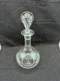 Carafe ancienne en verre travaillé avec bouchon – Carafe à liqueur d'époque