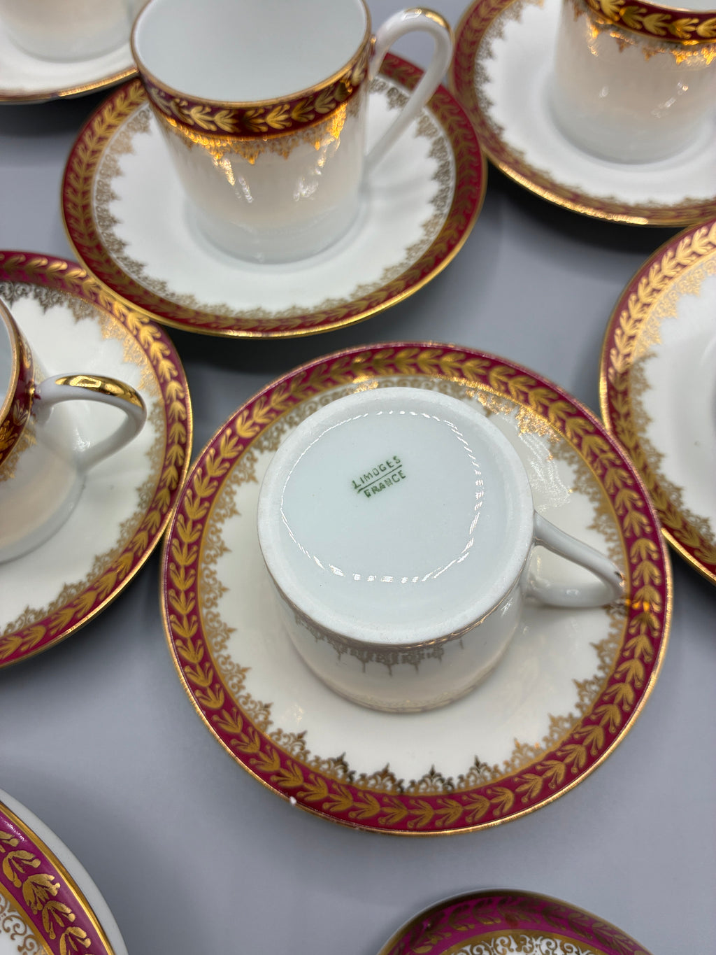 Mesure de l’ouverture du sucrier en porcelaine de Limoges