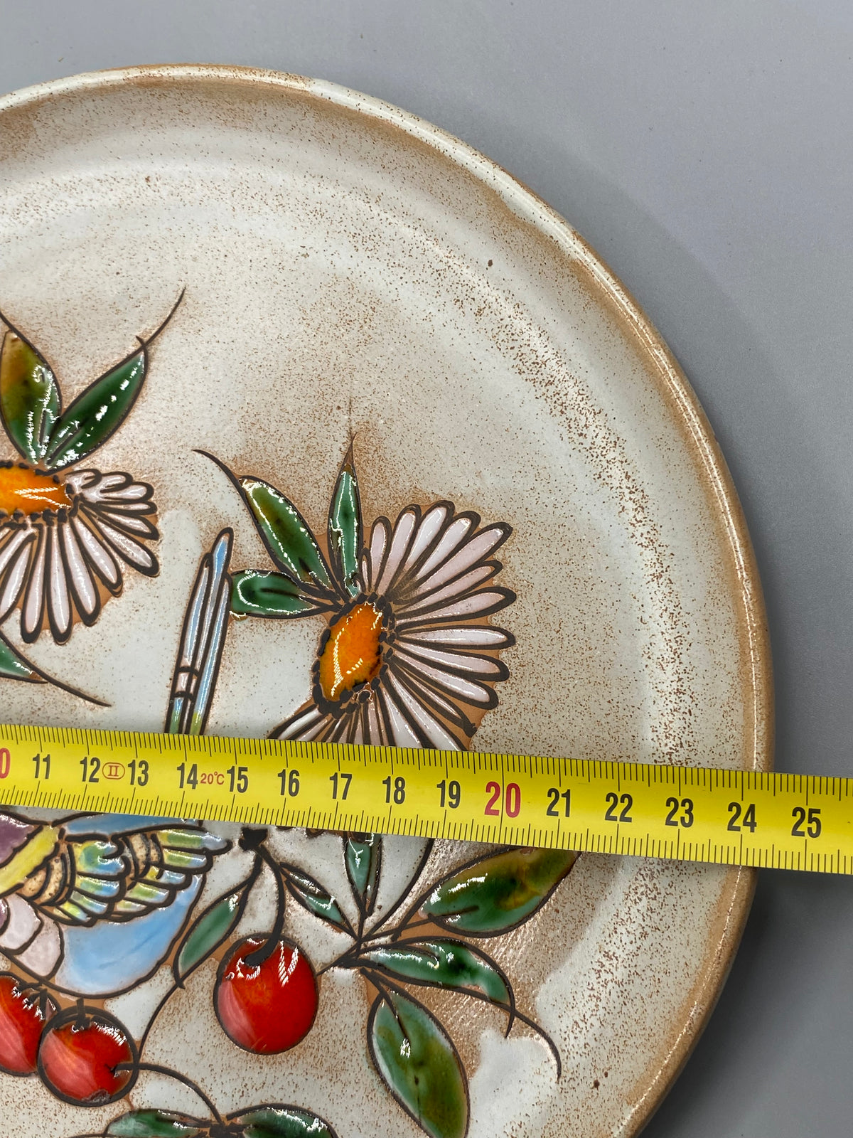 Assiette céramique C. Mauri – diamètre 25 cm