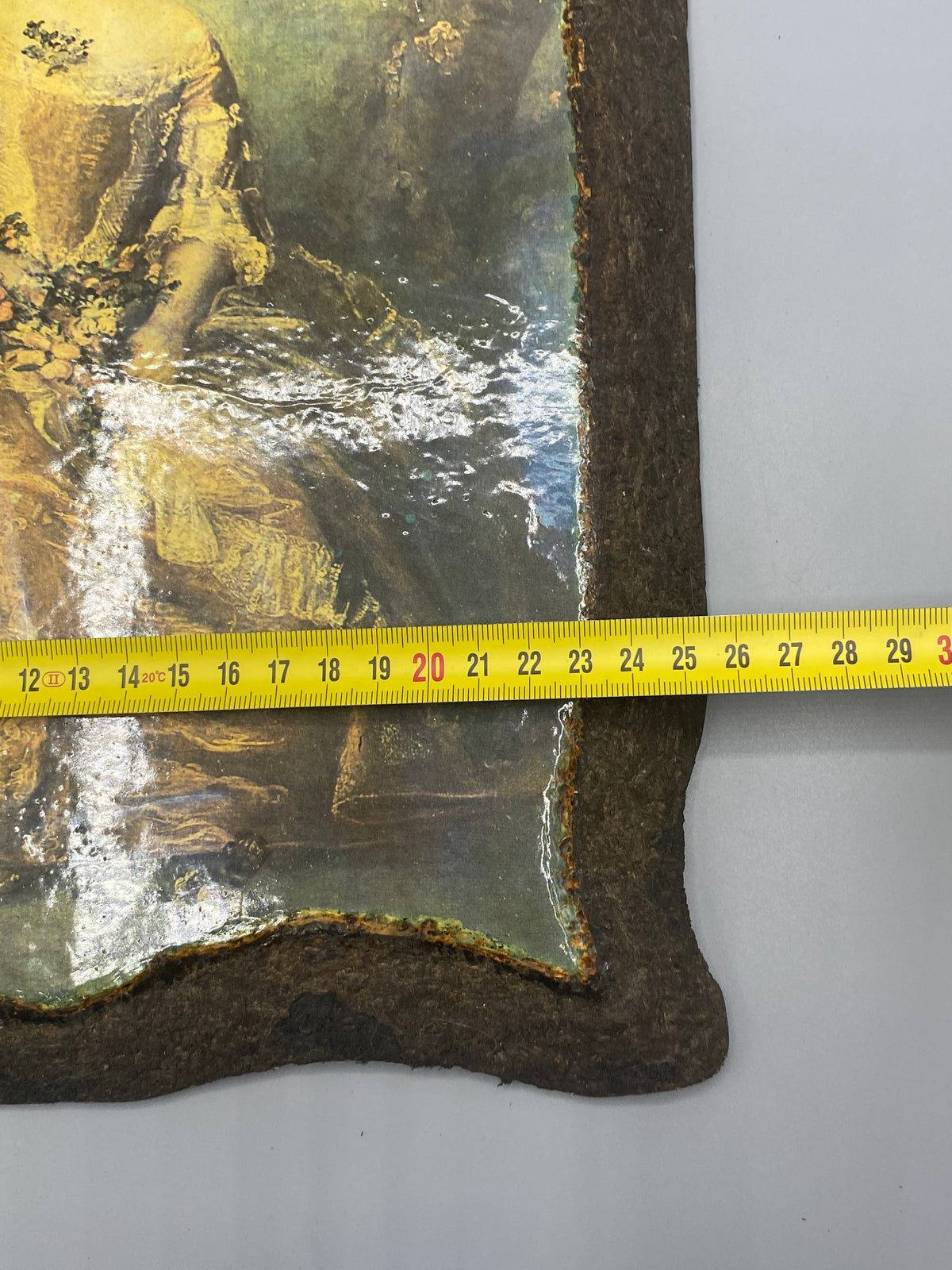Plaque murale vintage Lady Elizabeth Hamilton, mesure largeur 26 cm