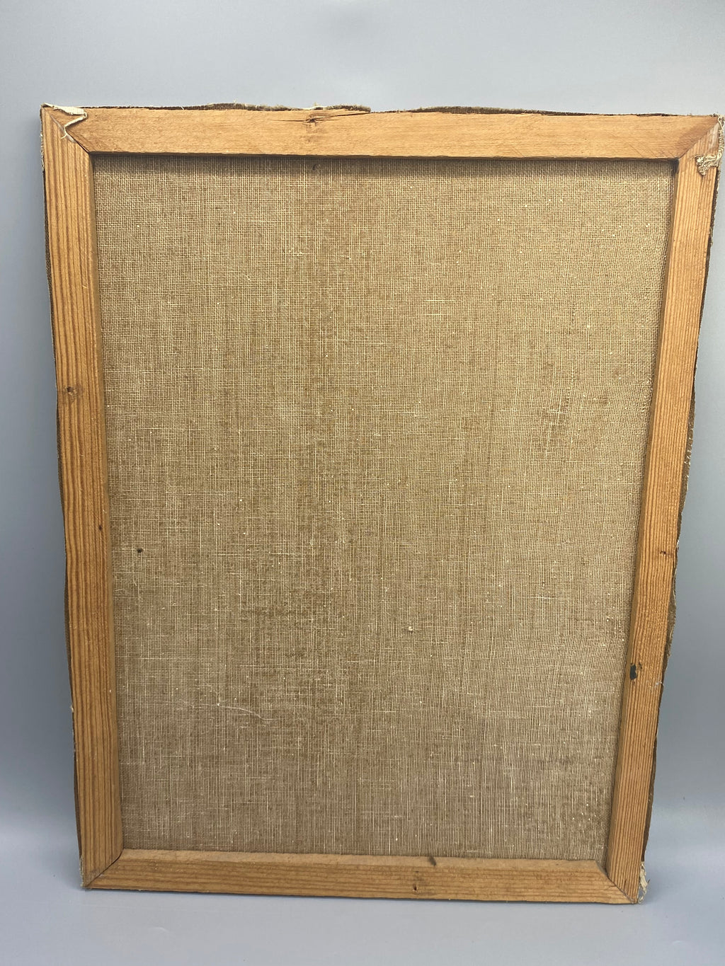 Revers de la toile sur châssis bois brut