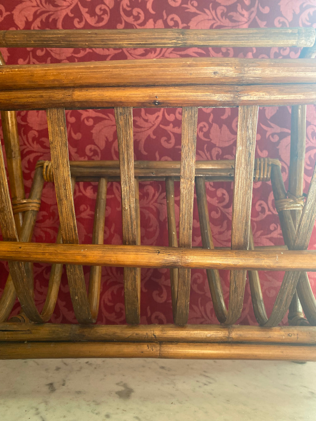 Détail des cannes verticales et ligatures traditionnelles