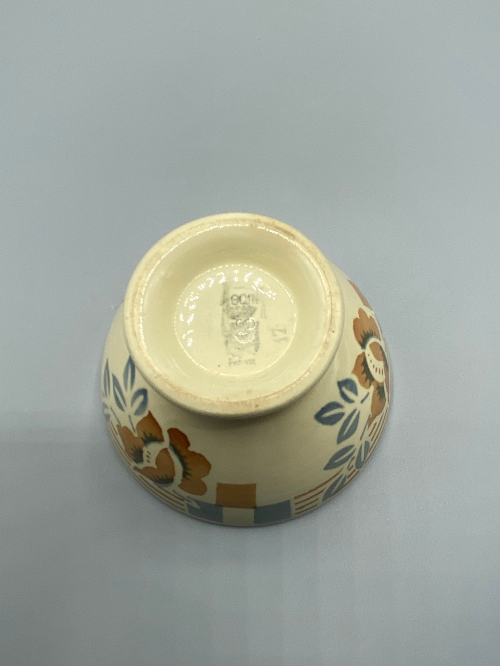 Fond du bol Sarreguemines, marquage manufacture et numéro de modèle