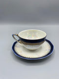 Tasse et soucoupe en porcelaine irisée Sachsen Deutschland