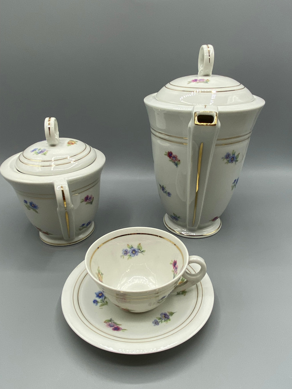 Sucrier porcelaine Limoges – vue intérieure