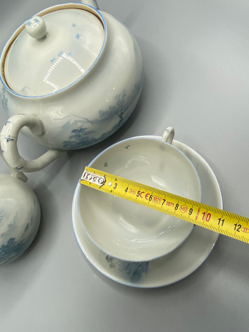 Passoire intérieure théière japonaise Meiji – filtre en porcelaine percée