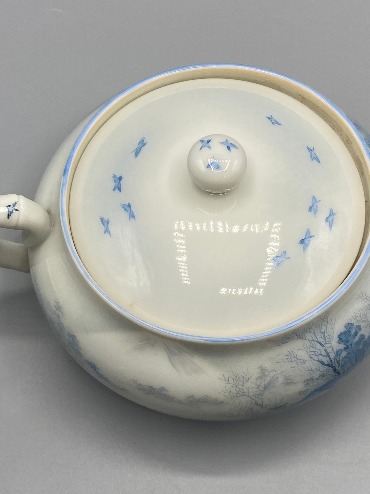 Mesure hauteur sucrier japonais Meiji – environ 11 cm avec couvercle