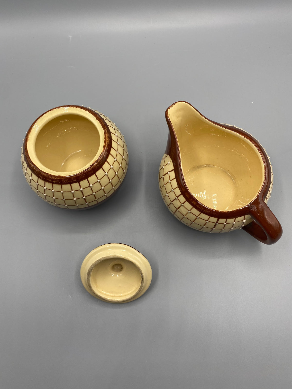 Sucrier et pot à lait Longchamp Colmar – mesure hauteur pot à lait