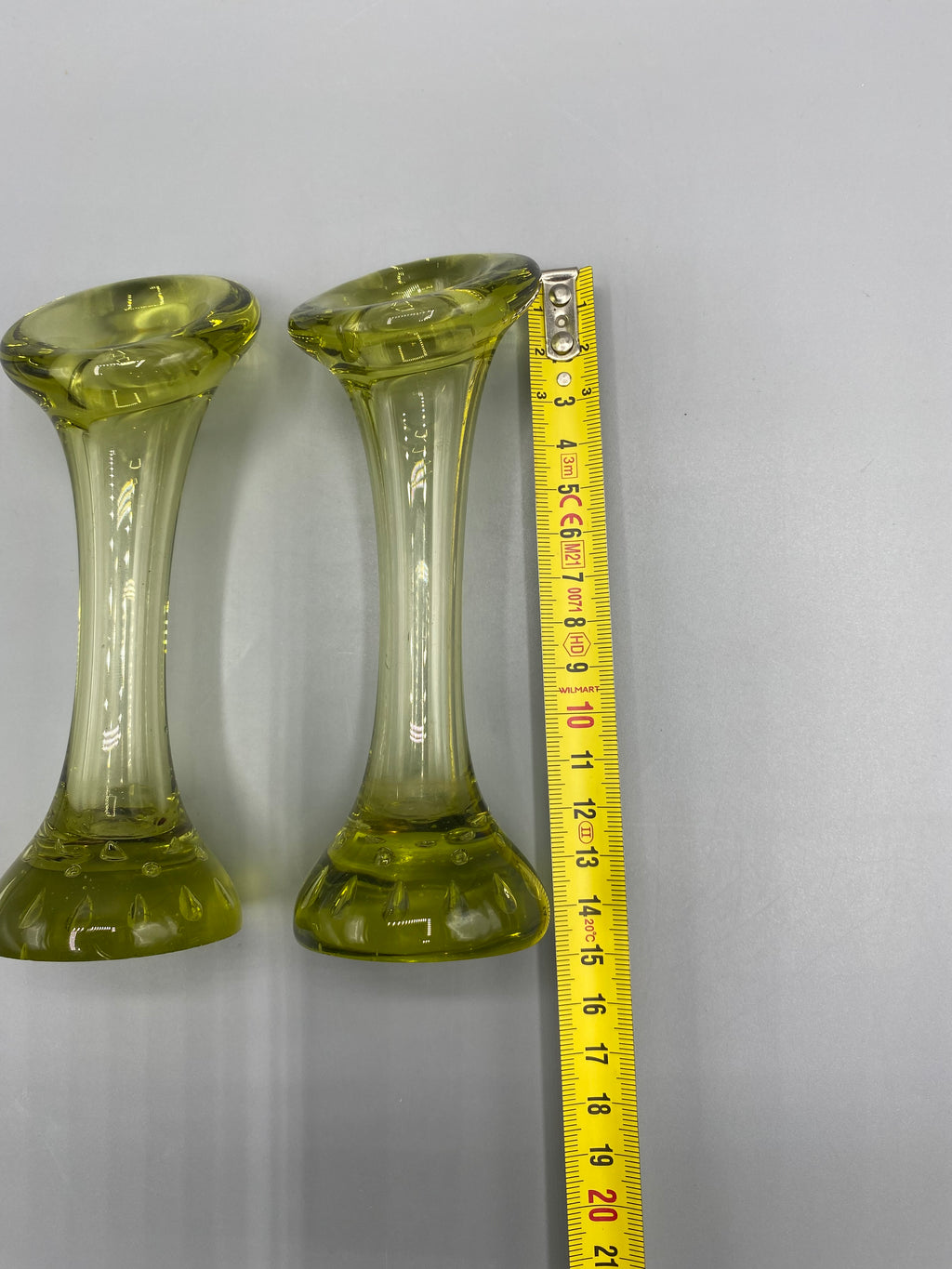 2 soliflores Bo Borgström Åseda Glasbruk – mesure hauteur 14,5 cm