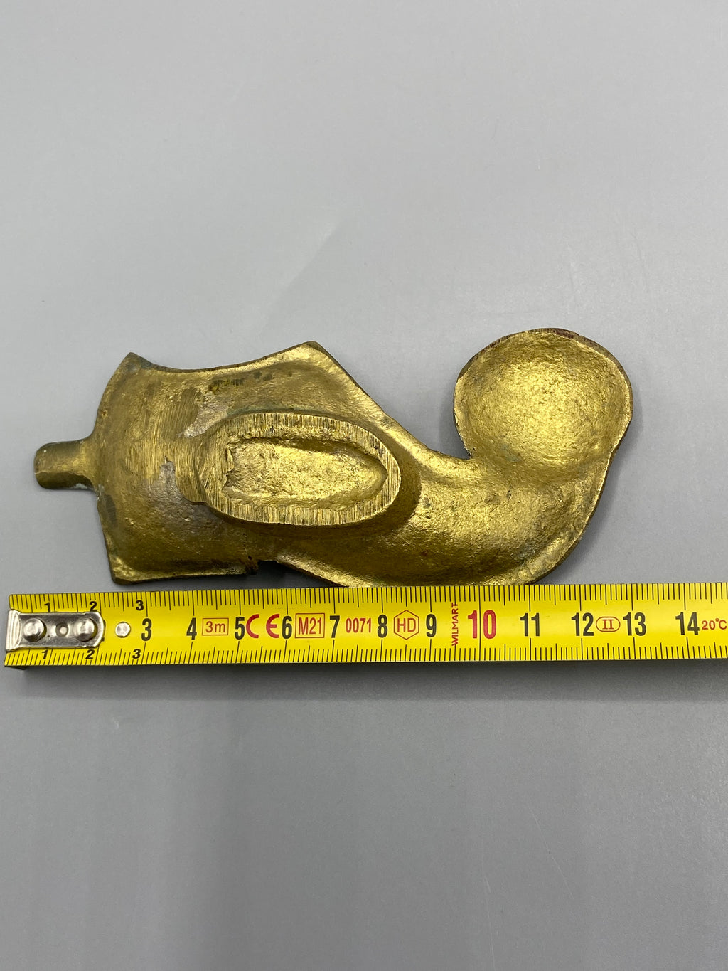 Cendrier babouche laiton – mesure longueur 14 cm