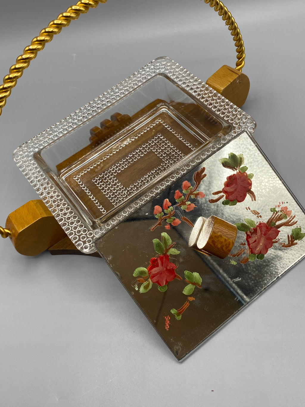 Boîte à biscuits Art déco – mesure hauteur anse 14 cm