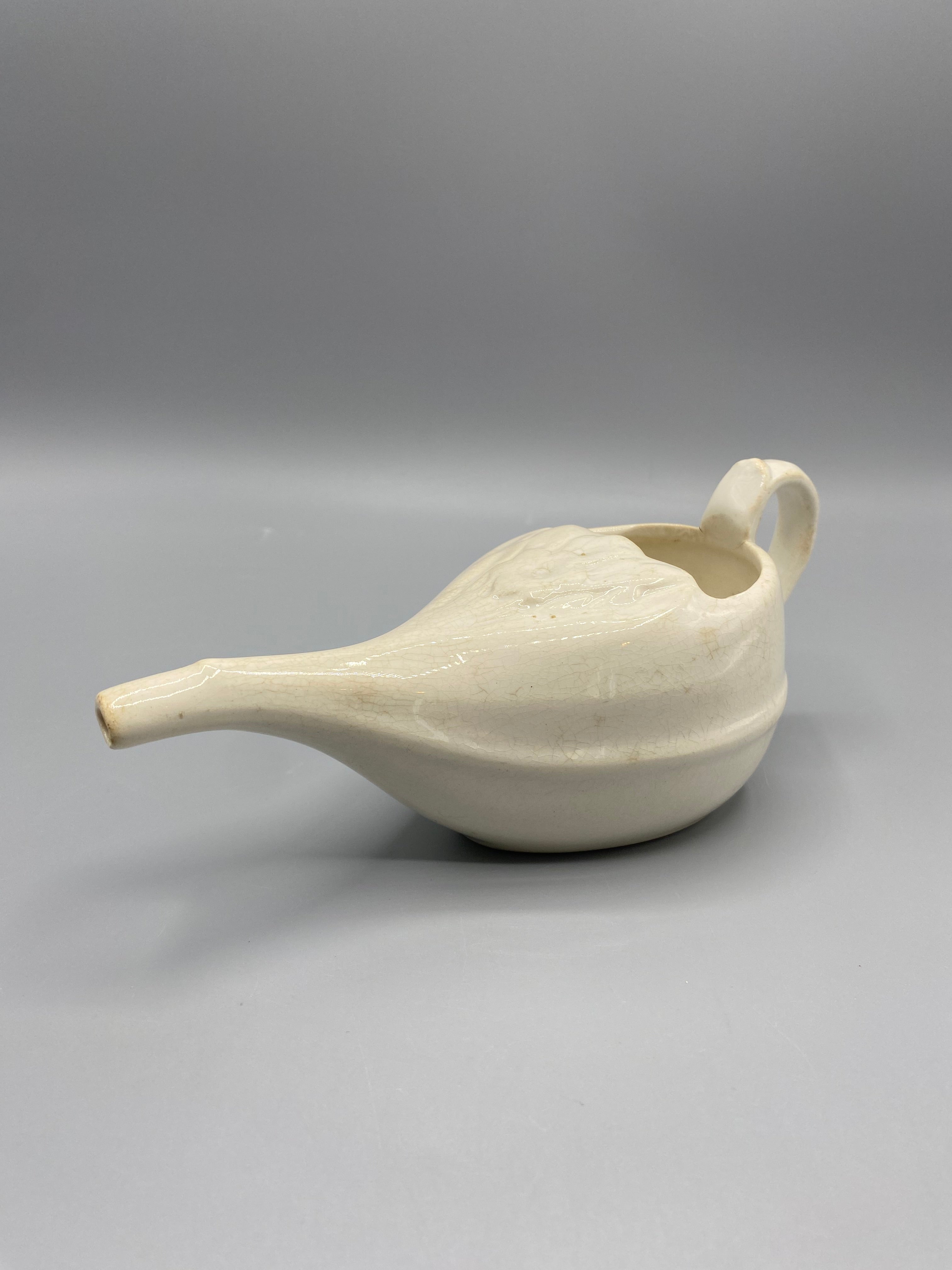 Biberon canard de malade Digoin Sarreguemines – vue de face