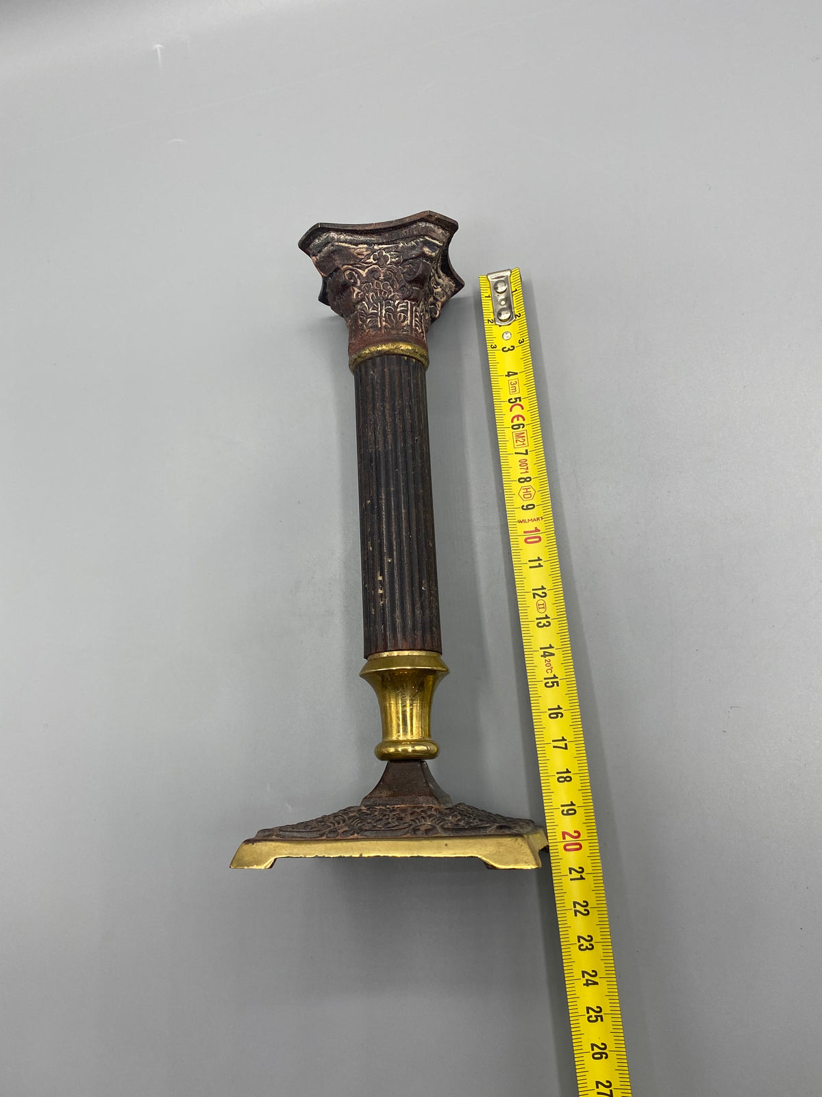 Bougeoir colonne Napoléon III – mesure hauteur 21 cm