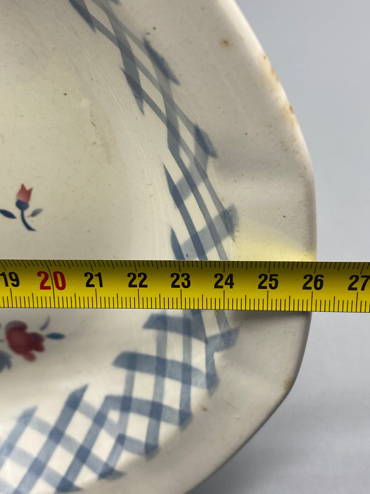 Plat creux Digoin Sarreguemines Bastia – diamètre 27 cm