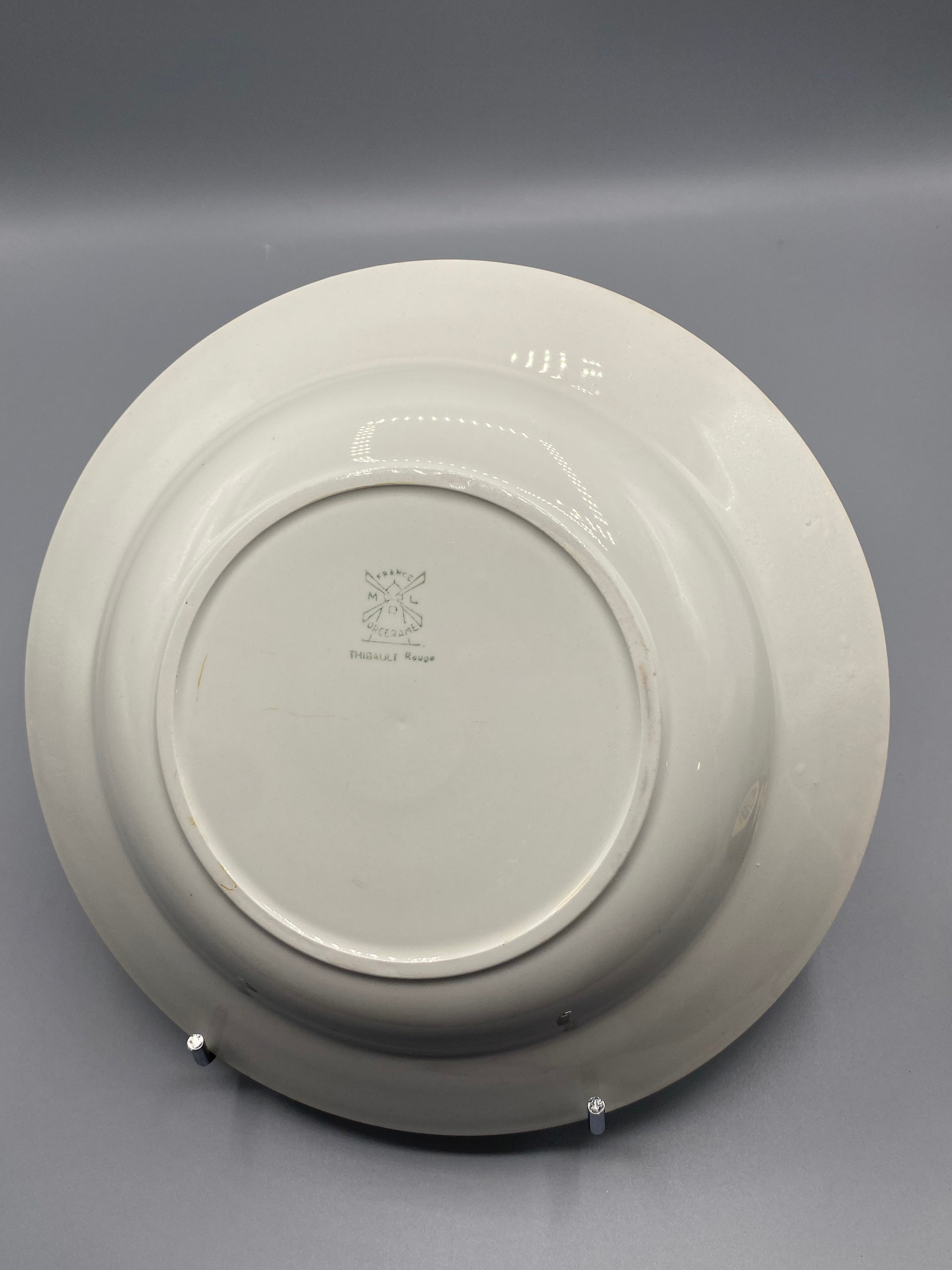 Plat creux Moulin des Loups – cachet manufacture au revers