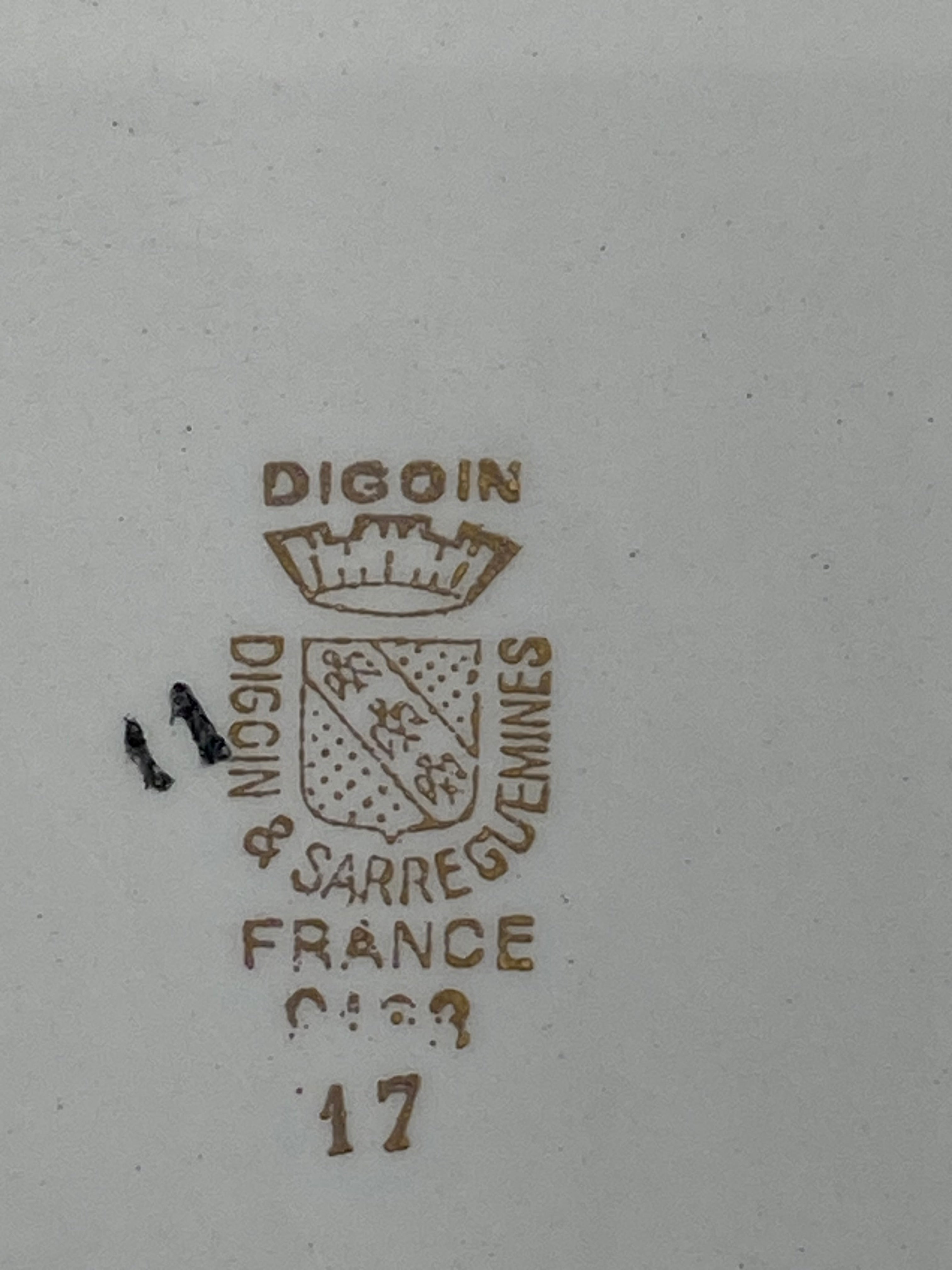 Marque Digoin & Sarreguemines France au revers