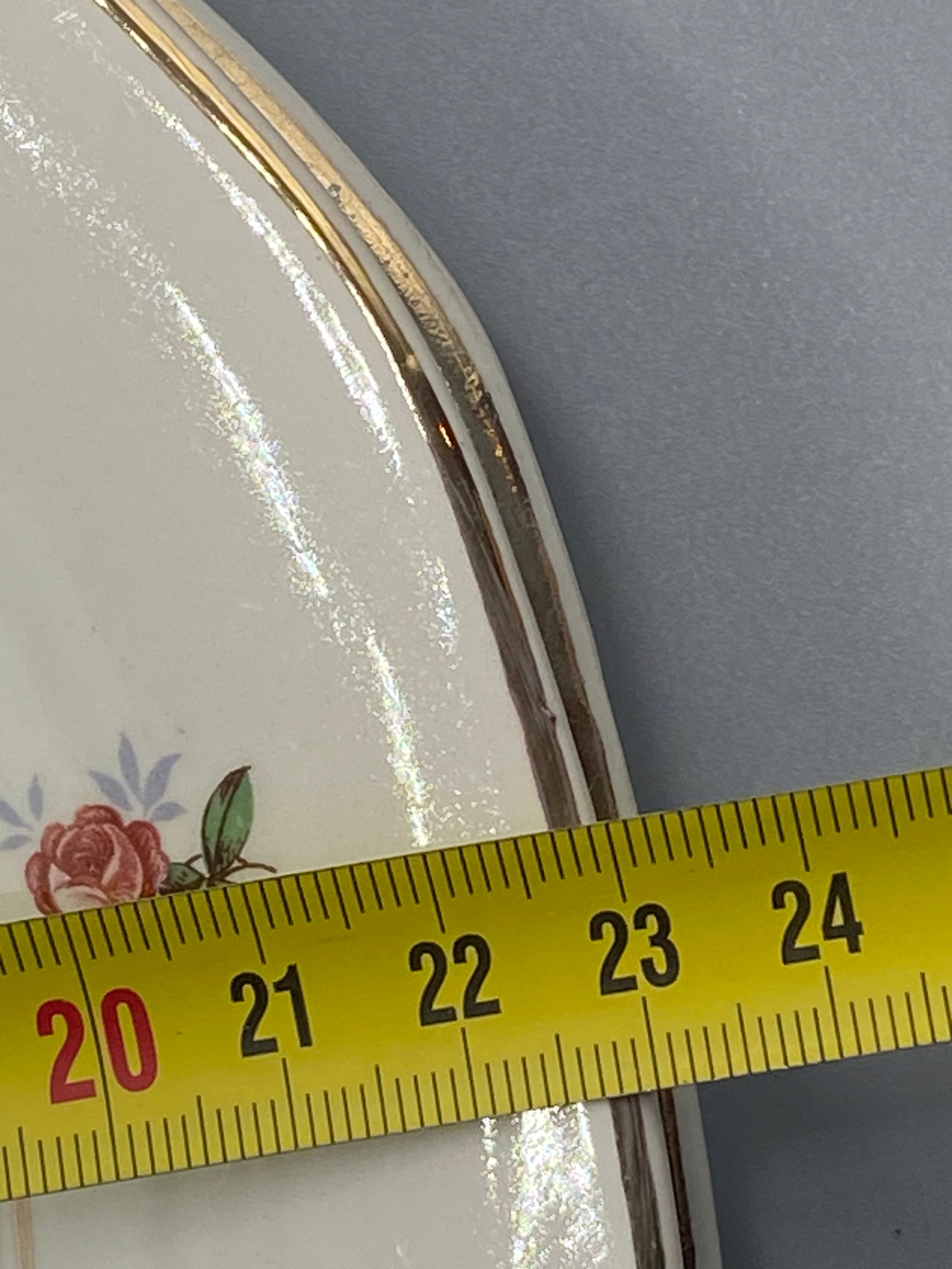 4 assiettes plates Digoin & Sarreguemines – diamètre 24 cm