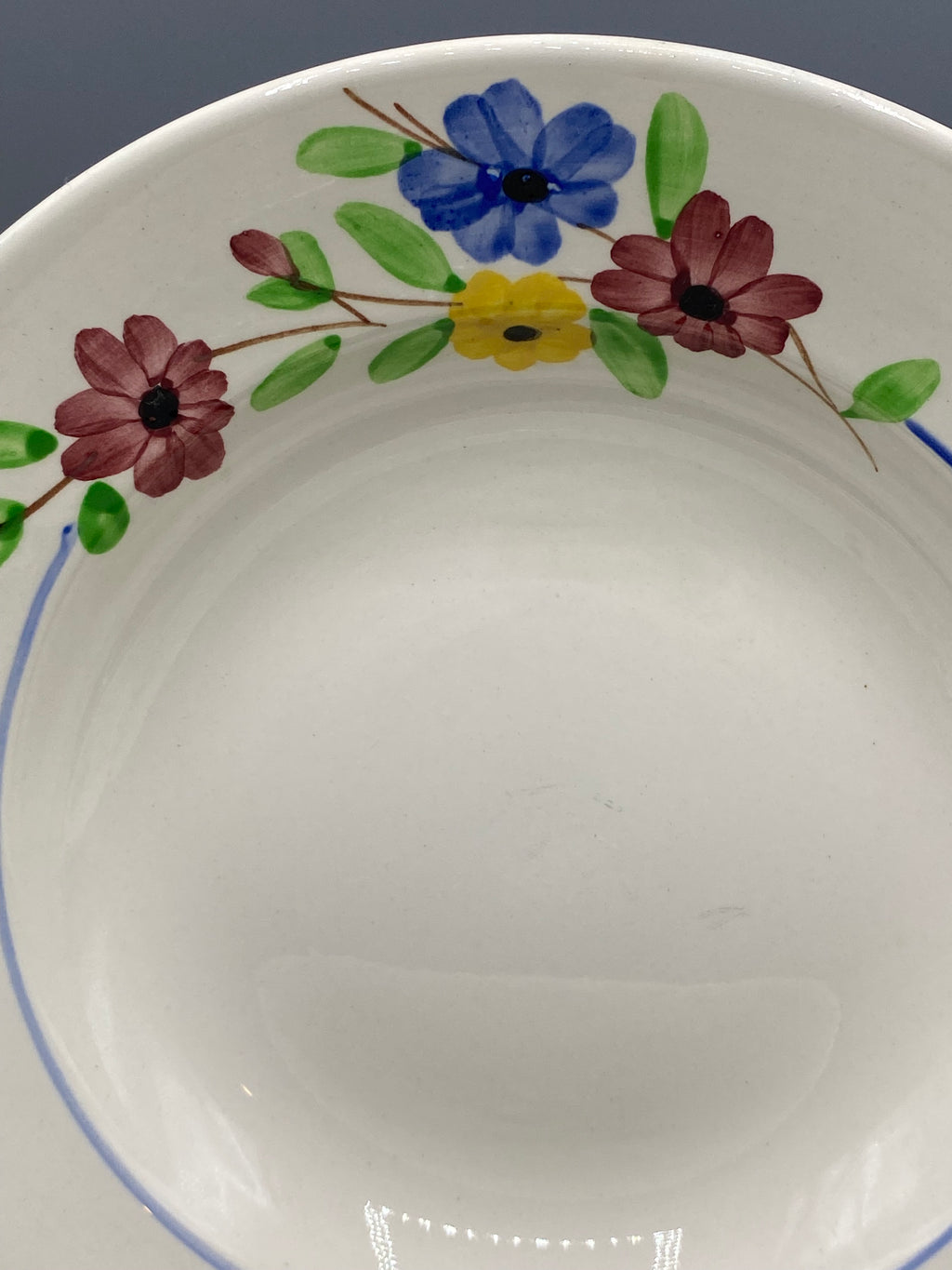 4 assiettes creuses Digoin & Sarreguemines – vue d'ensemble