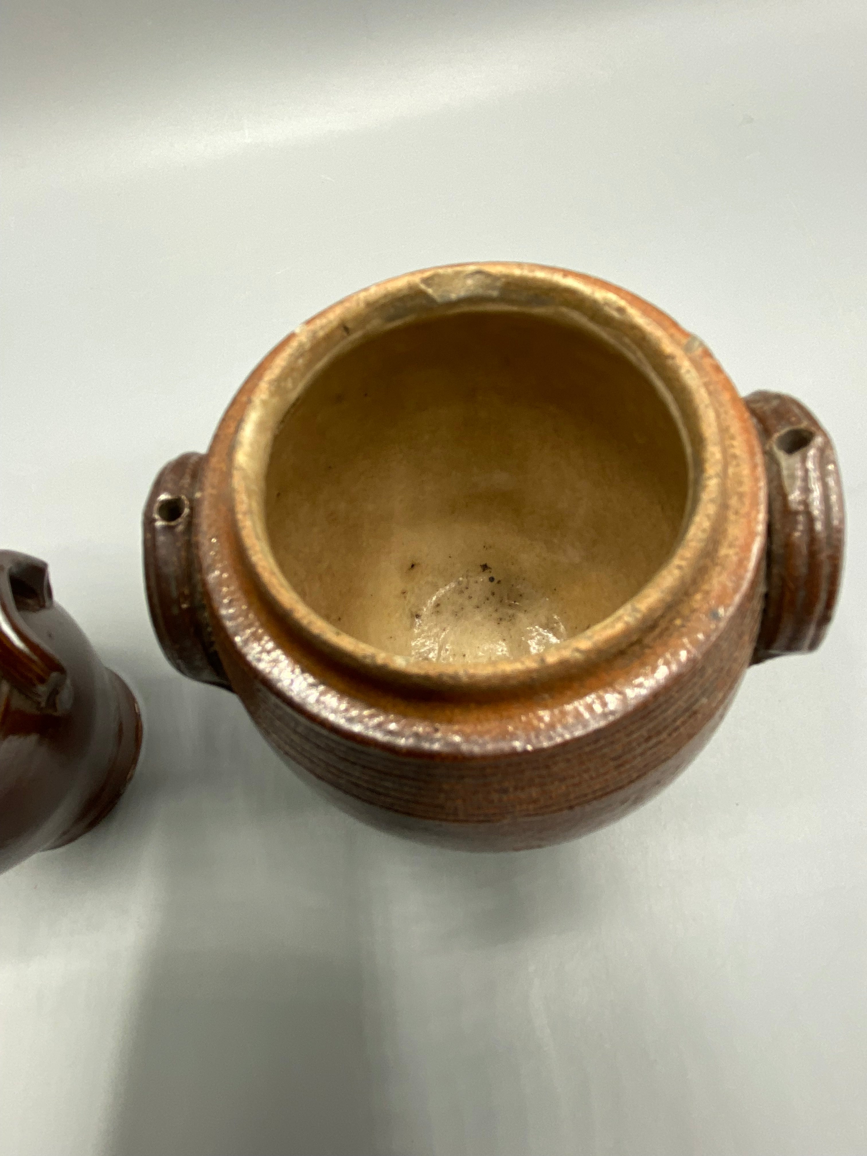 Grand pot grès brun – mesure ouverture 6 cm