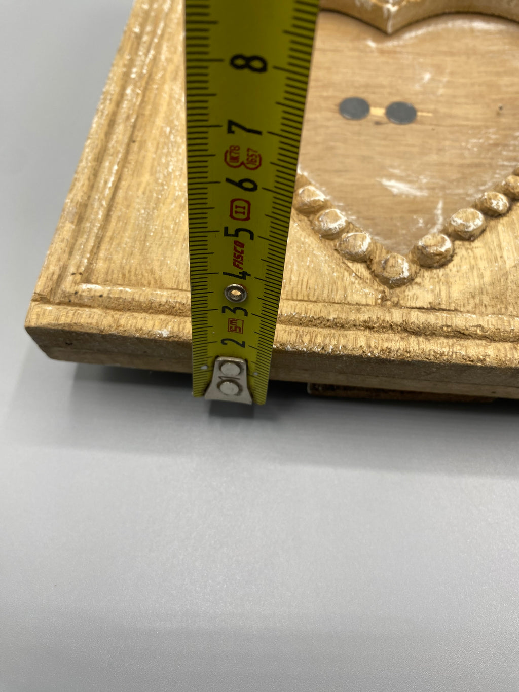 Cadre photo cœur – mesure hauteur 19 cm