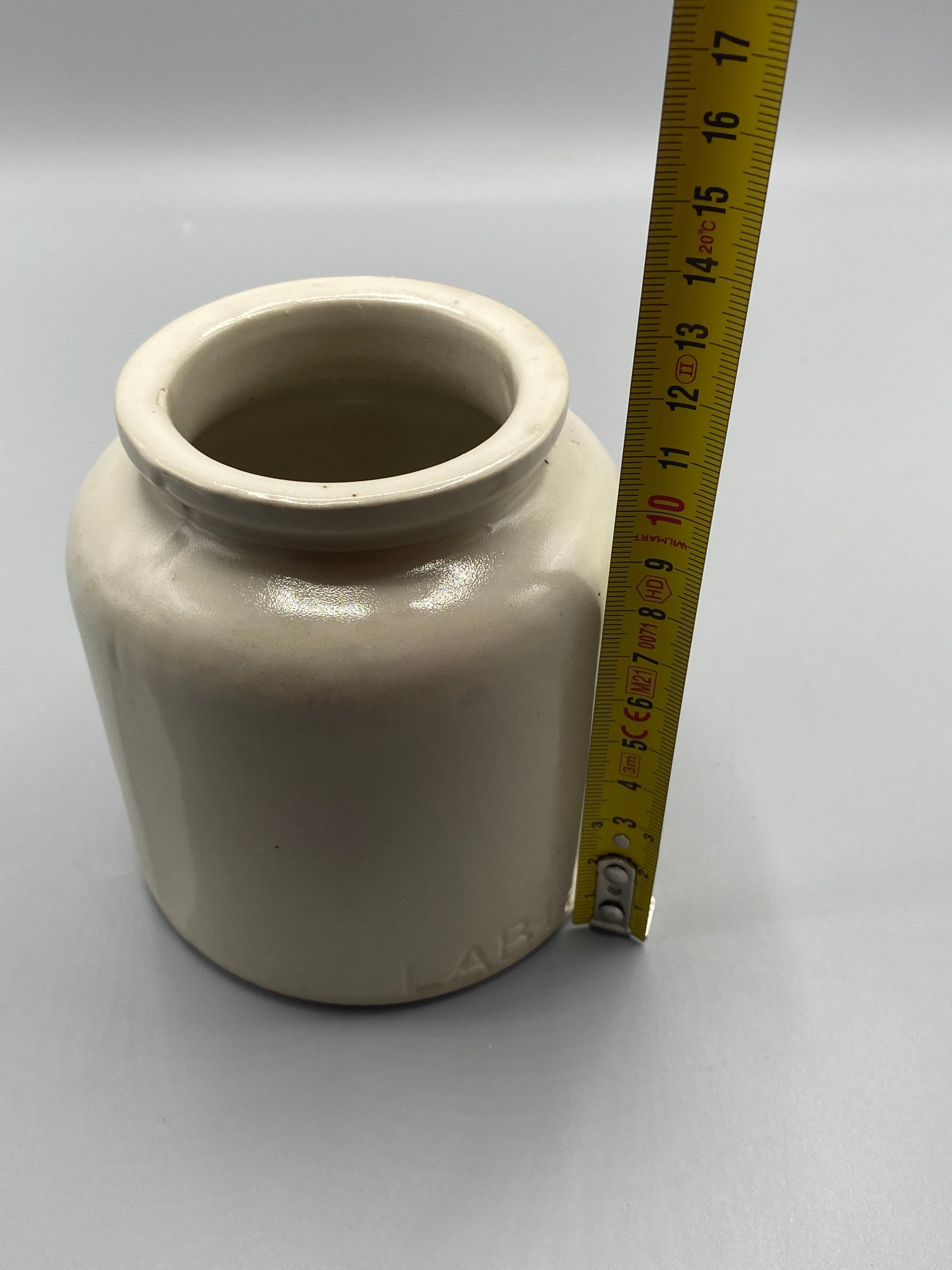 Pot à moutarde grès LAB Lagny – vue trois quarts