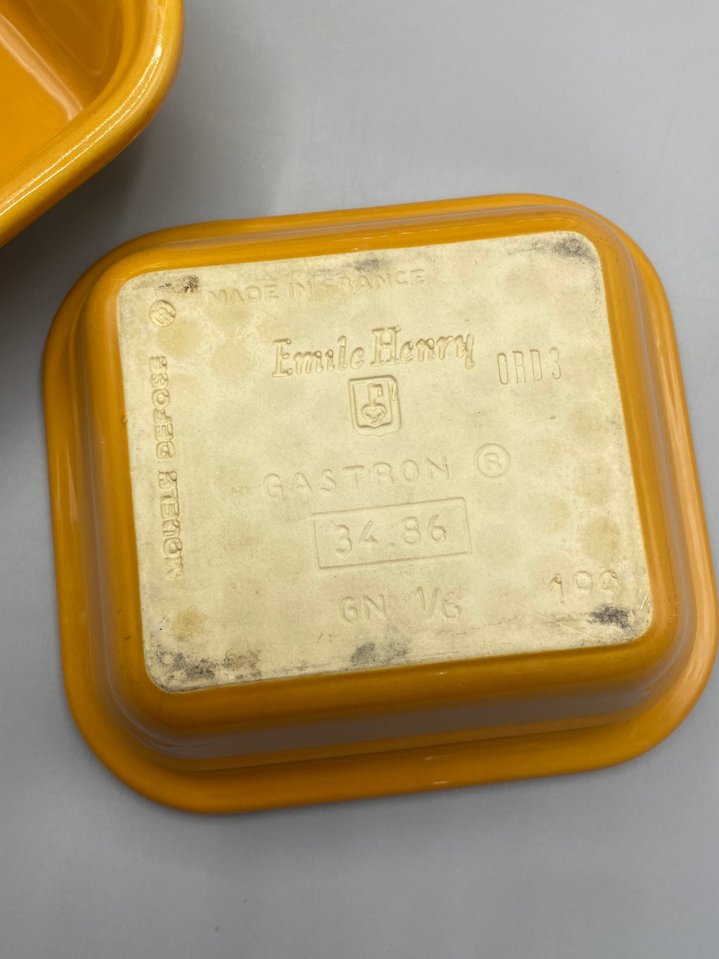 Emile Henry Gastron – grand plat rectangulaire, largeur intérieure mesurée