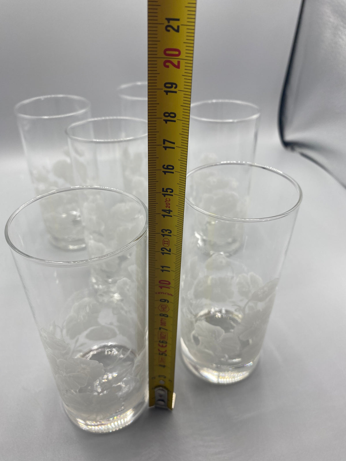 Verre à orangeade – hauteur mesurée environ 14-15 cm