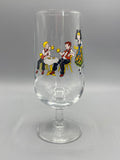 Verre à bière J. Ratkoff – vue de face, scène brasserie alsacienne