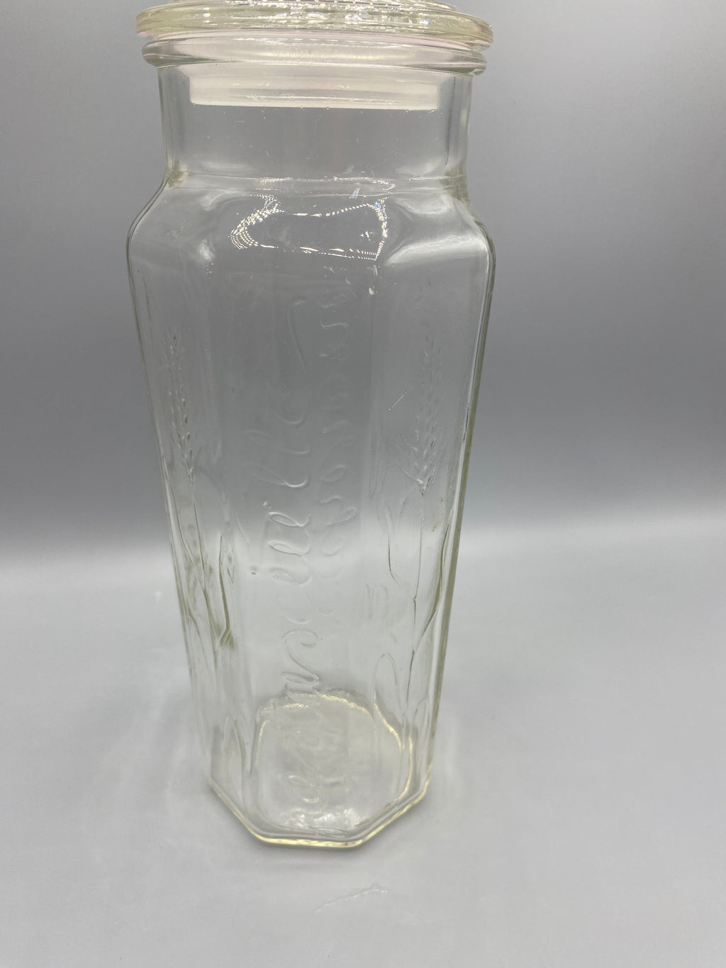 Pot à pâtes verre moulé – hauteur mesurée environ 31 cm